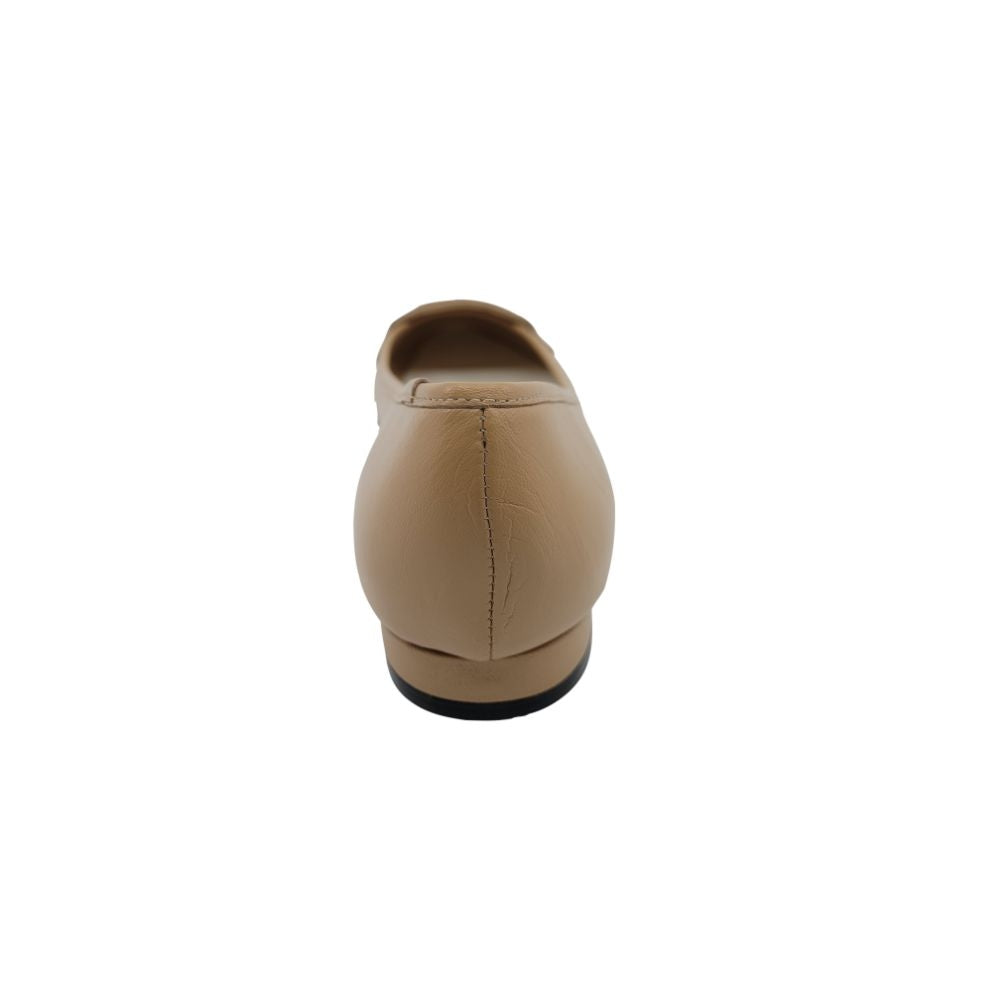 Barcelona Nude Leather Paola Flats