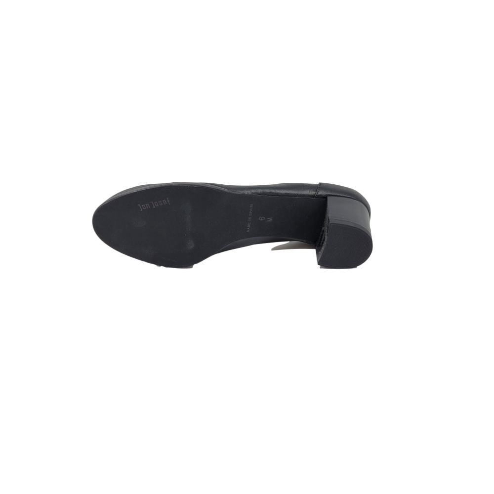 Damas Black Leather Jon Josef Pumps