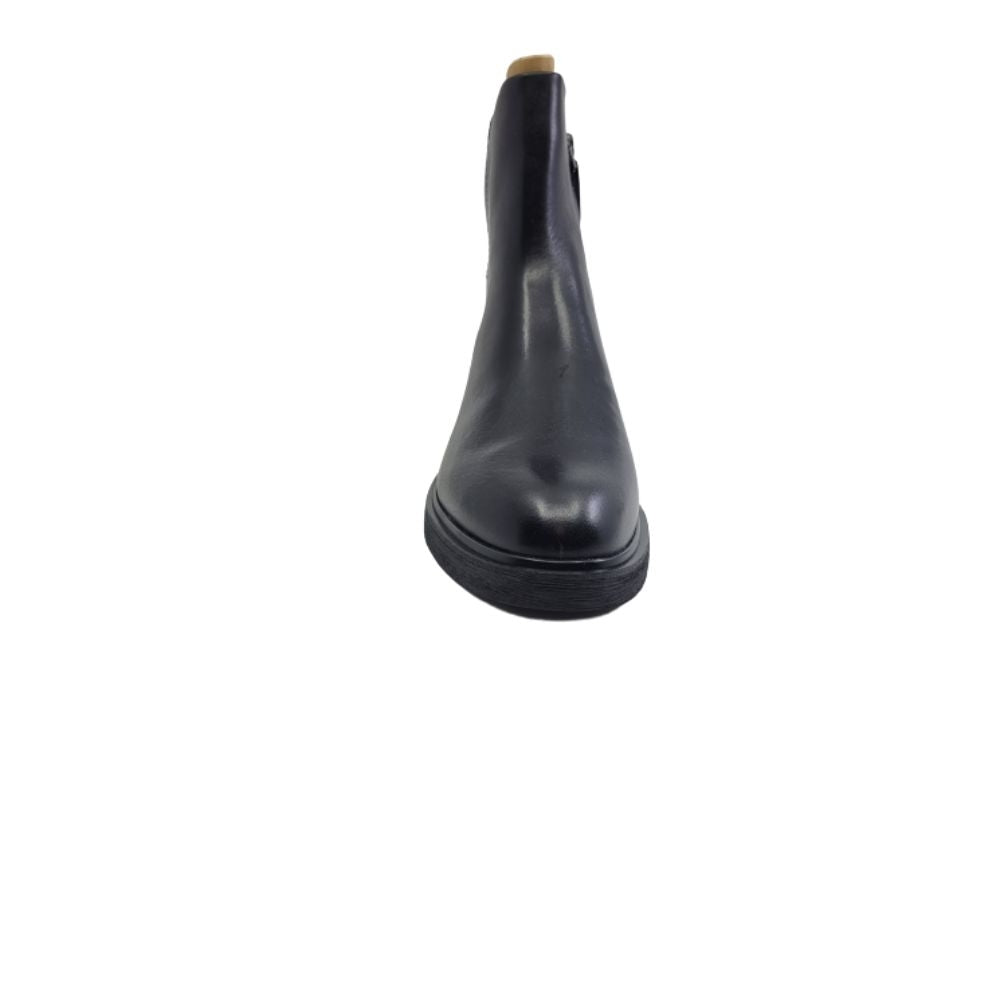 Beam Black Leather Franco Sarto Ankle Boots