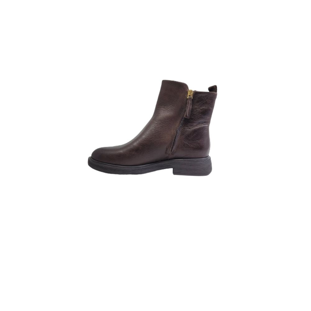 Beam Brown Leather Franco Sarto Ankle Boots