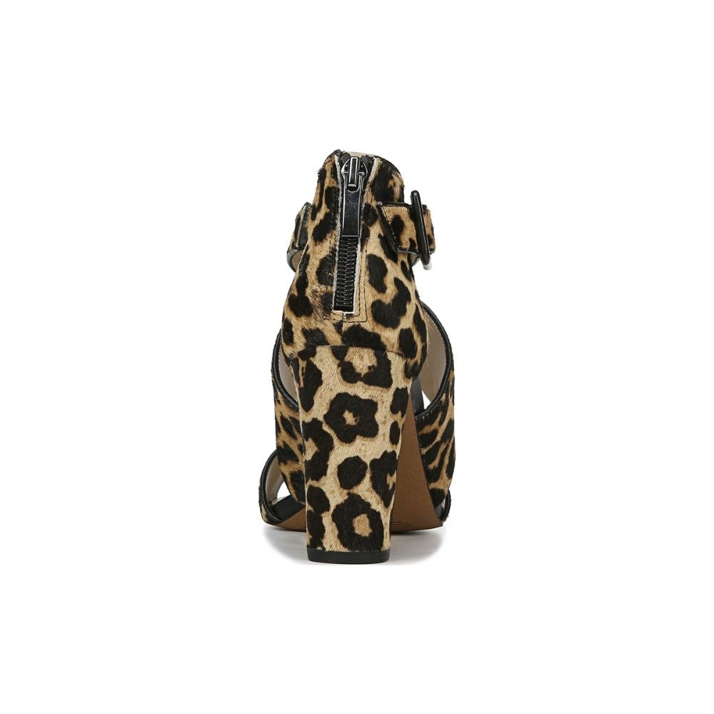 Hazelle 2 Leopard Print Calf Hair Franco Sarto Sandals