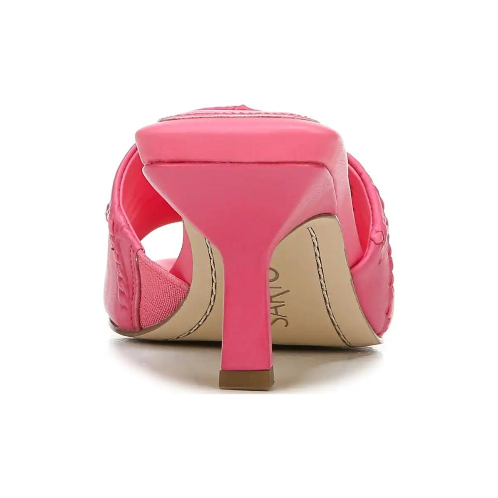 Betty Peony Pink Leather Franco Sarto Slide Sandals