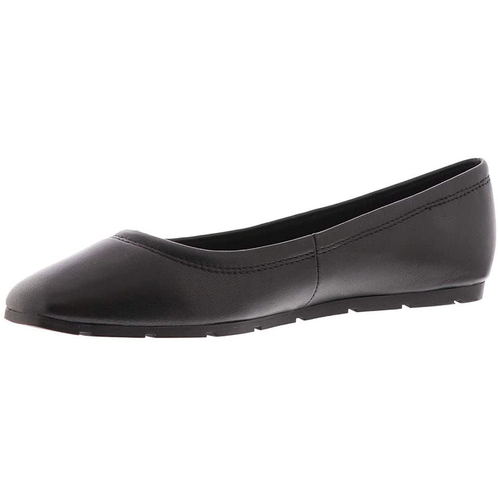 Iggy Black Leather Anne Klein Ballet Flats