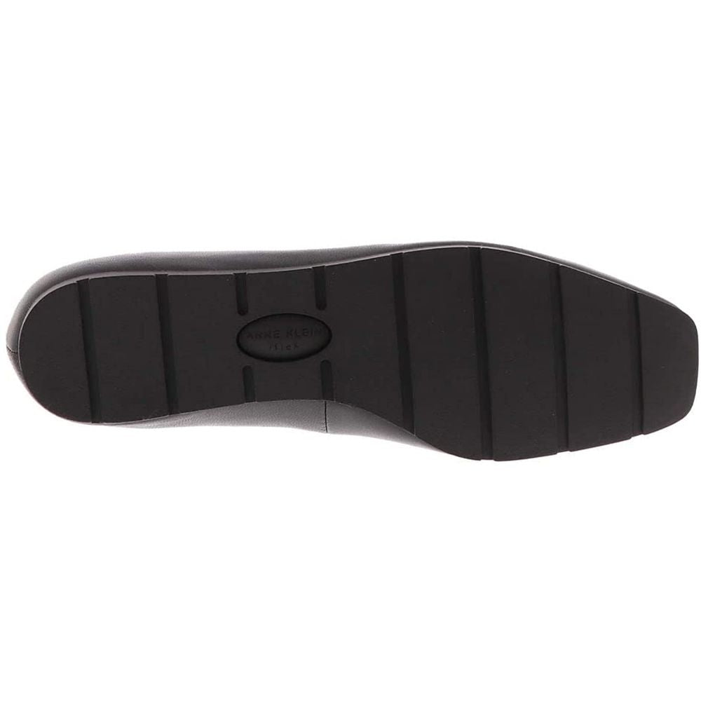 Iggy Black Leather Anne Klein Ballet Flats