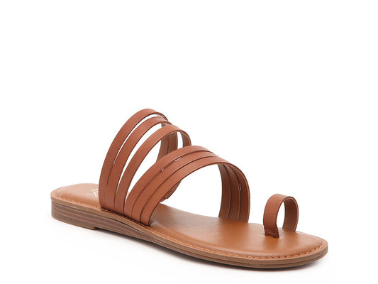 Giuseppe Light Brown Leather Franco Sarto Sandal