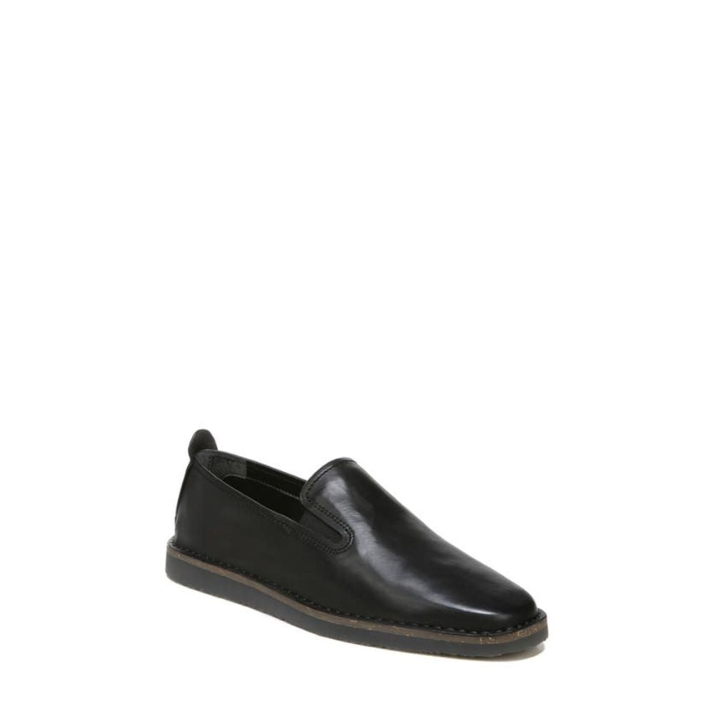 Ariga Black Leather Franco Sarto Flats