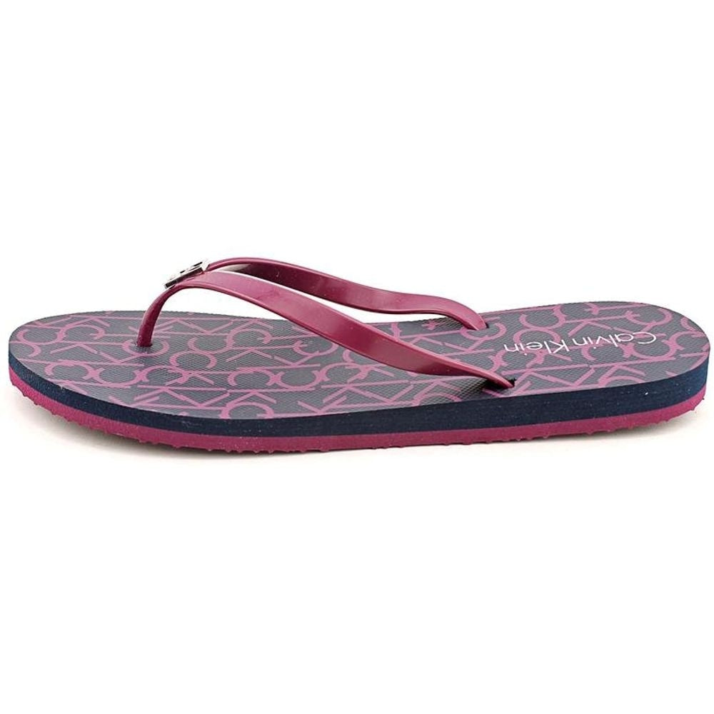Shaylee Jelly Burgundy Calvin Klein Flip Flops