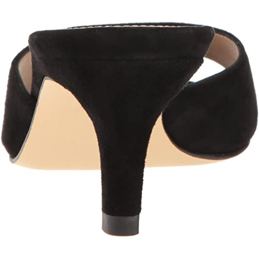 Bex Black Suede Pelle Moda Slide Sandals