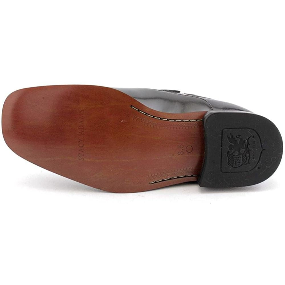 Farren Black Leather Stacy Adams Loafers