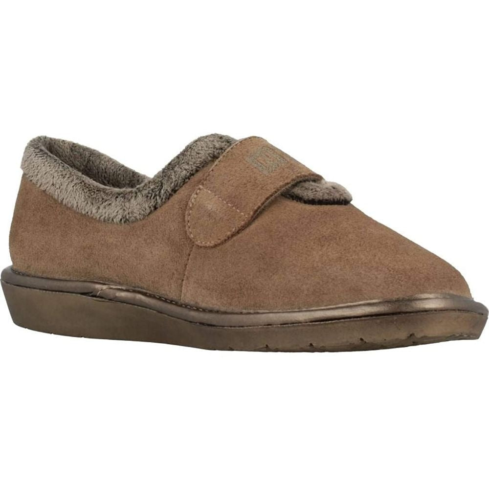 Afelpado Brown 6348-80 Nordikas Comfy Slide Slippers