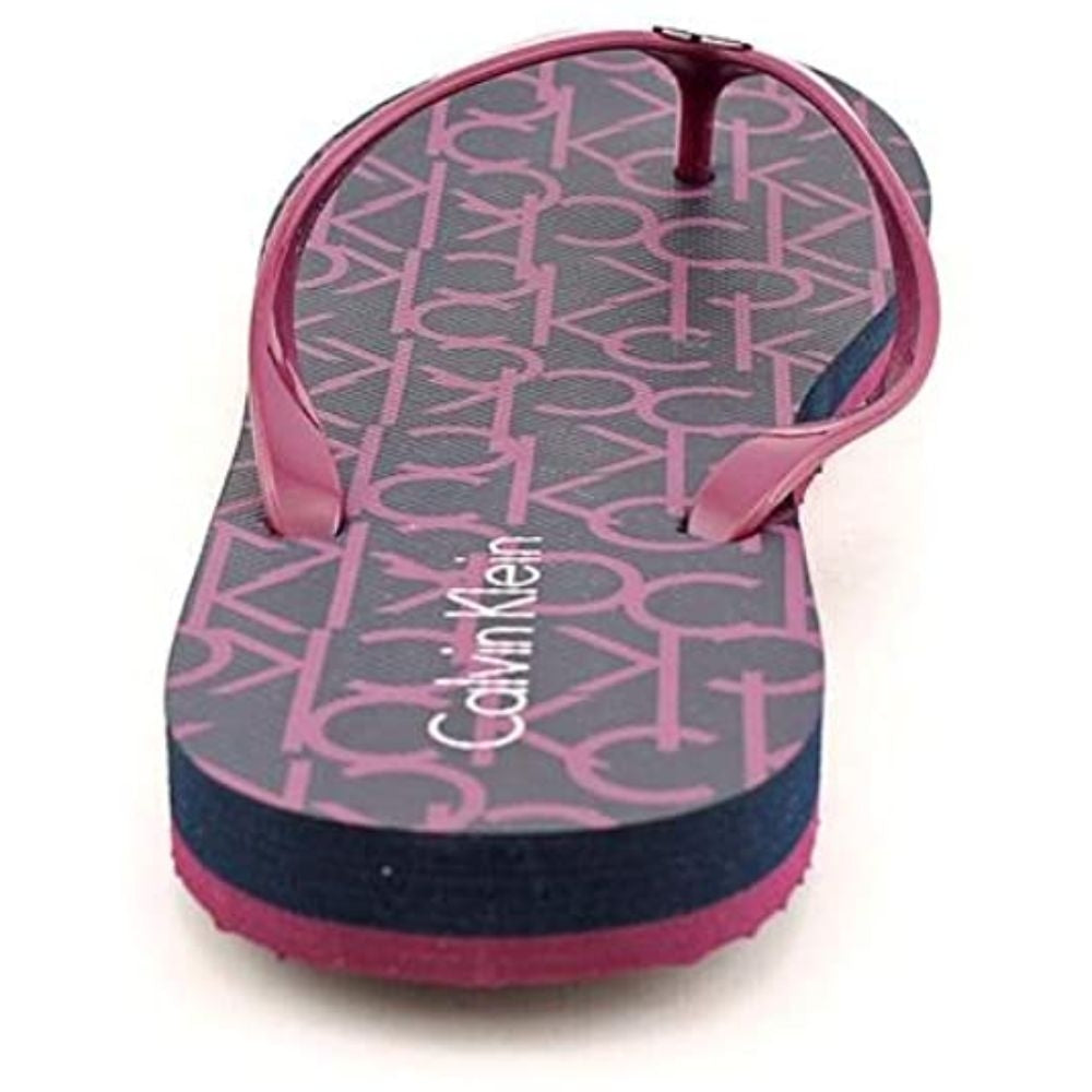 Shaylee Jelly Burgundy Calvin Klein Flip Flops