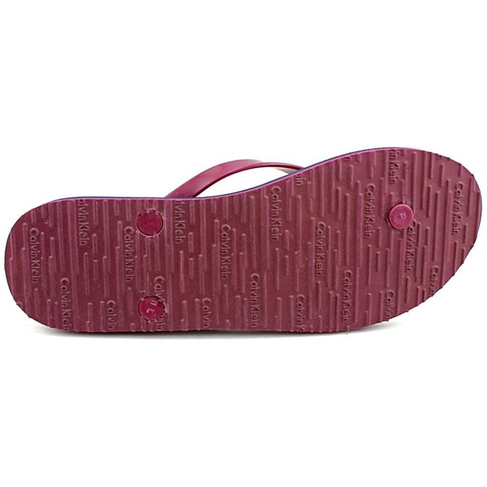Shaylee Jelly Burgundy Calvin Klein Flip Flops