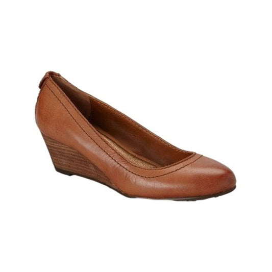 Jayleen Whiskey Leather Calvin Klein Jeans Wedge Pumps