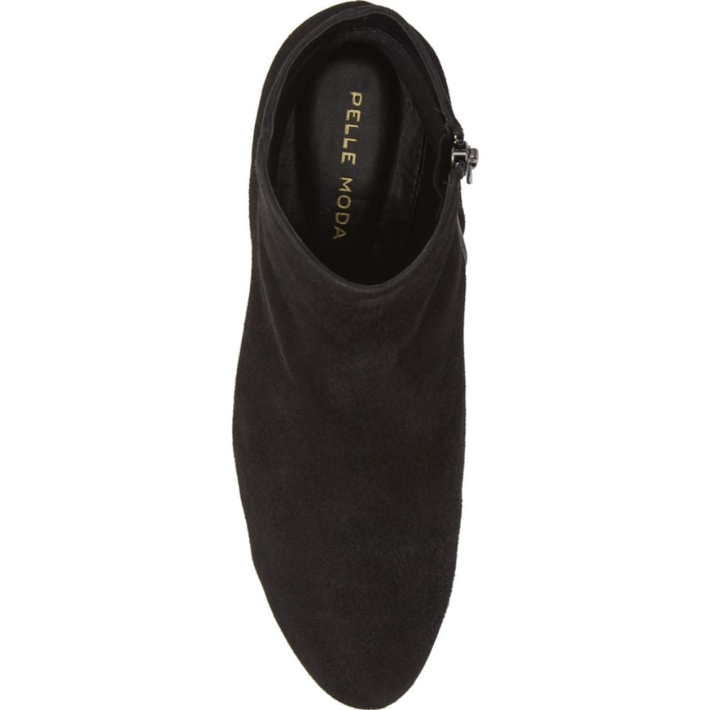 Umiko Black Suede Pelle Moda Ankle Boots
