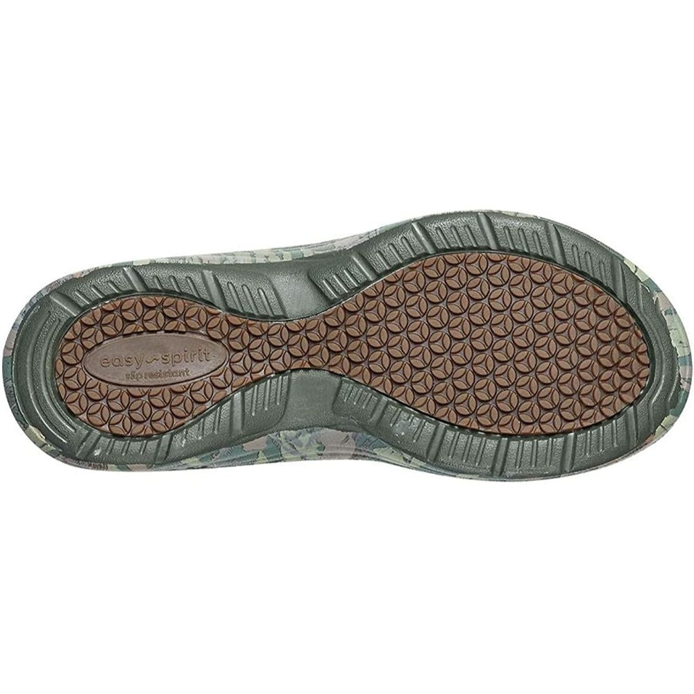 Tgarden Dark Green Multi Print Easy Spirit Garden Clogs
