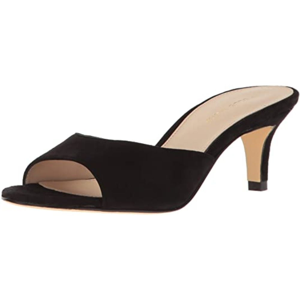Bex Black Suede Pelle Moda Slide Sandals