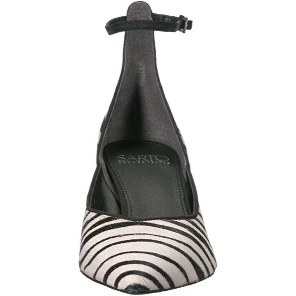 Coralie2 Zebra Pony Calf Hair Franco Sarto Pumps