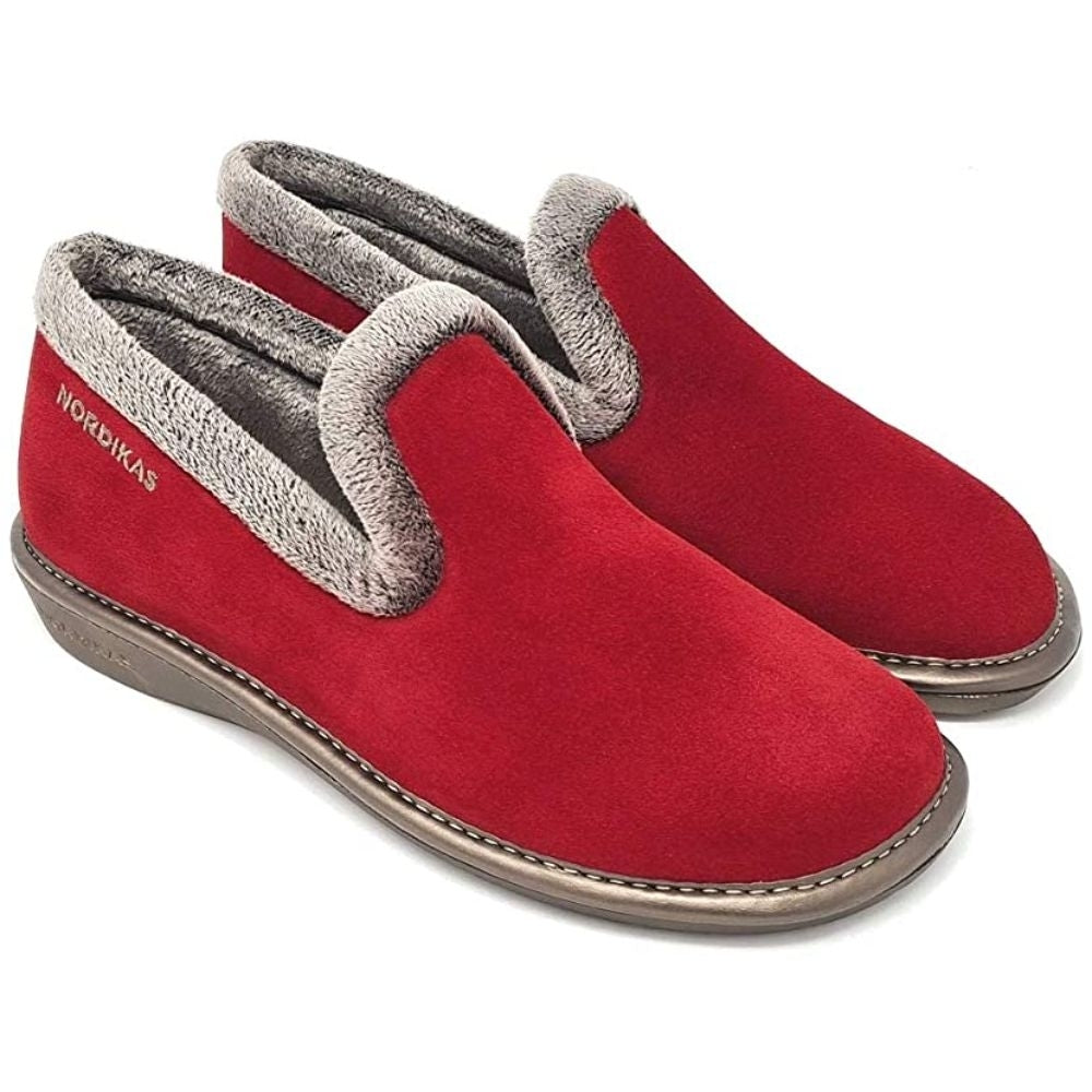 Afelpado Red 304-80 Nordikas Comfy Slide Slippers