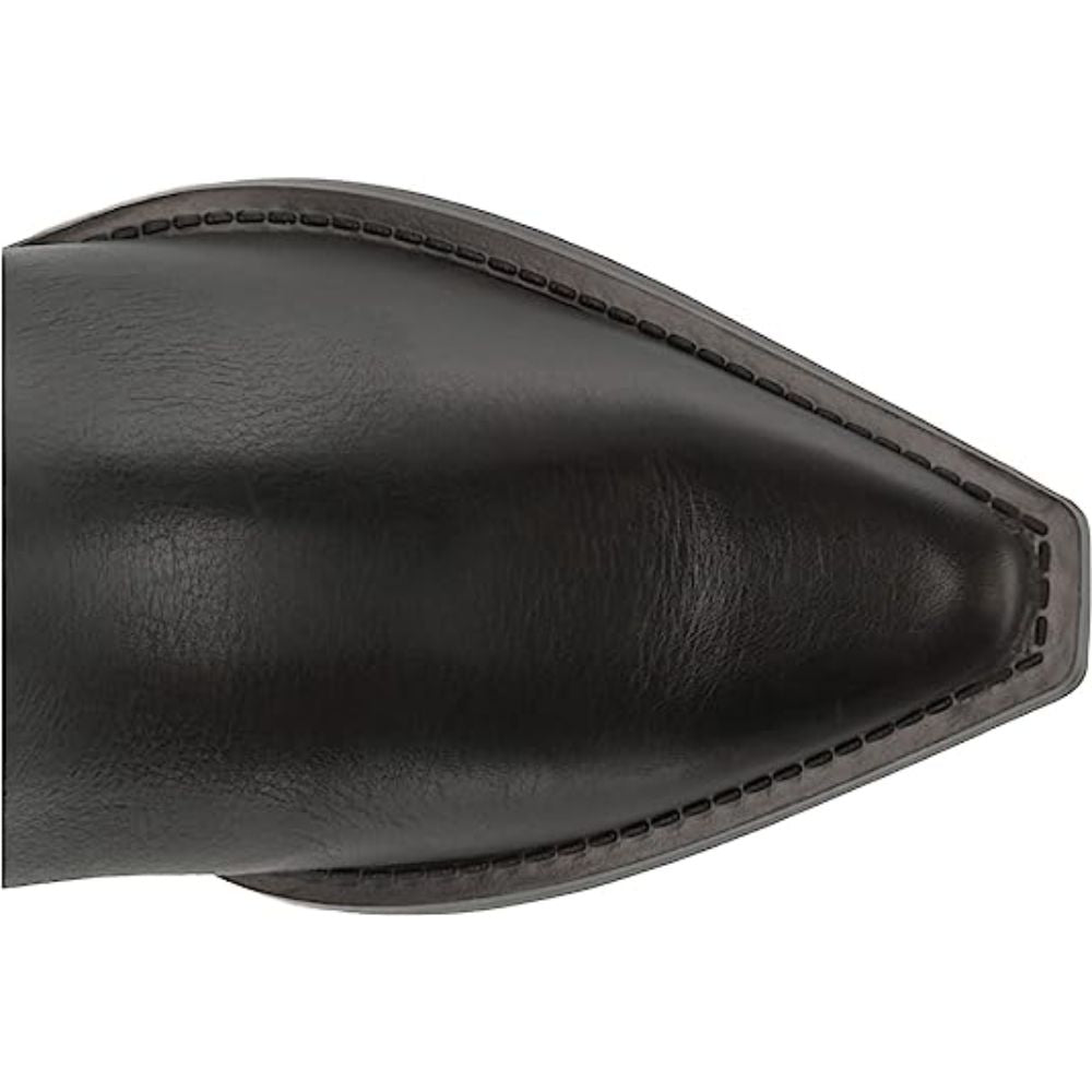 Liandra Black Leather Franco Sarto Western Boots