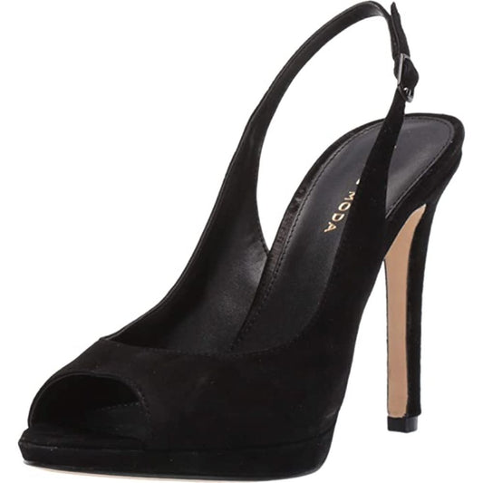 Joey Black Suede Pelle Moda Slingback Pumps