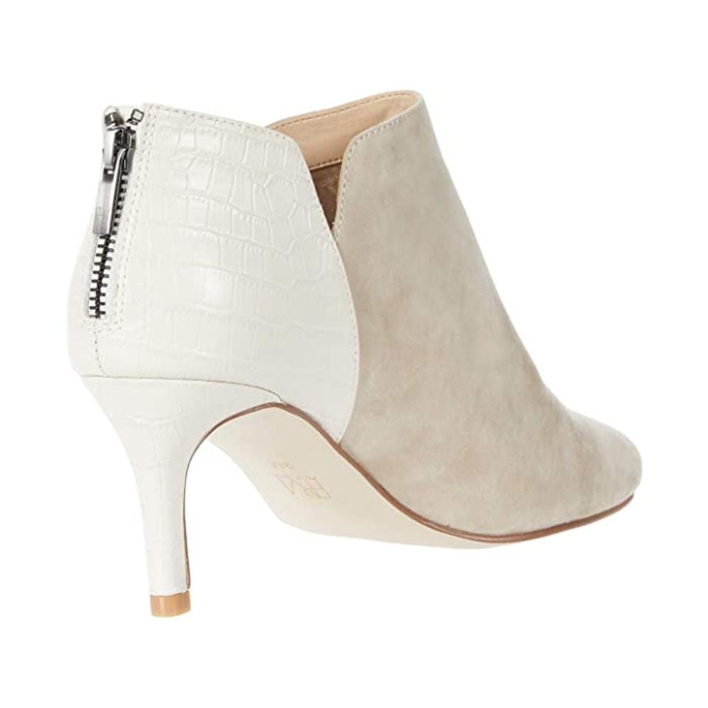 Yale Bone Suede Crocodile Print Pelle Moda Ankle Boots