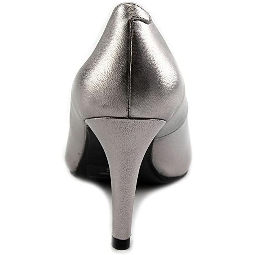PeeptoePump Keimi Stone Leather Easy Spirit Pumps