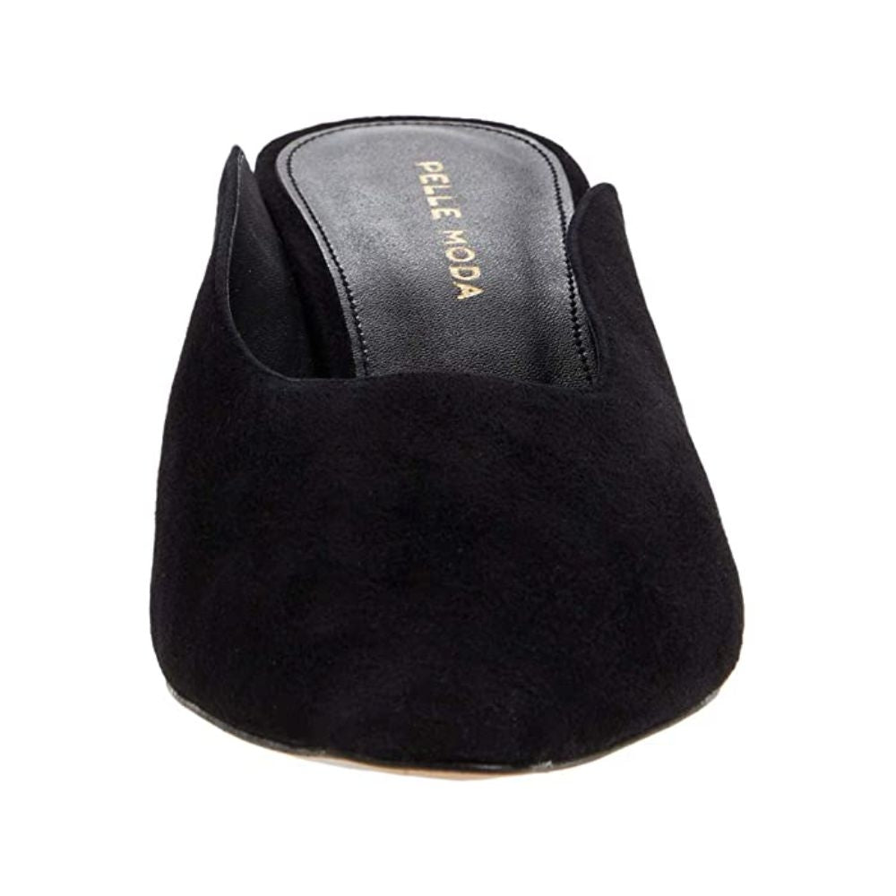 Brandy Black Suede Pelle Moda Mule Pumps