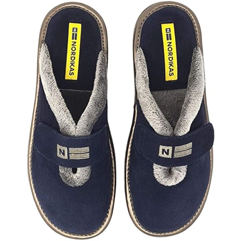Afelpado Navy 6347-80 Nordikas Comfy Slide Slippers