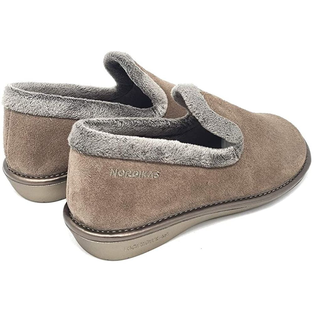 Afelpado Brown 304-80 Nordikas Comfy Slide Slippers