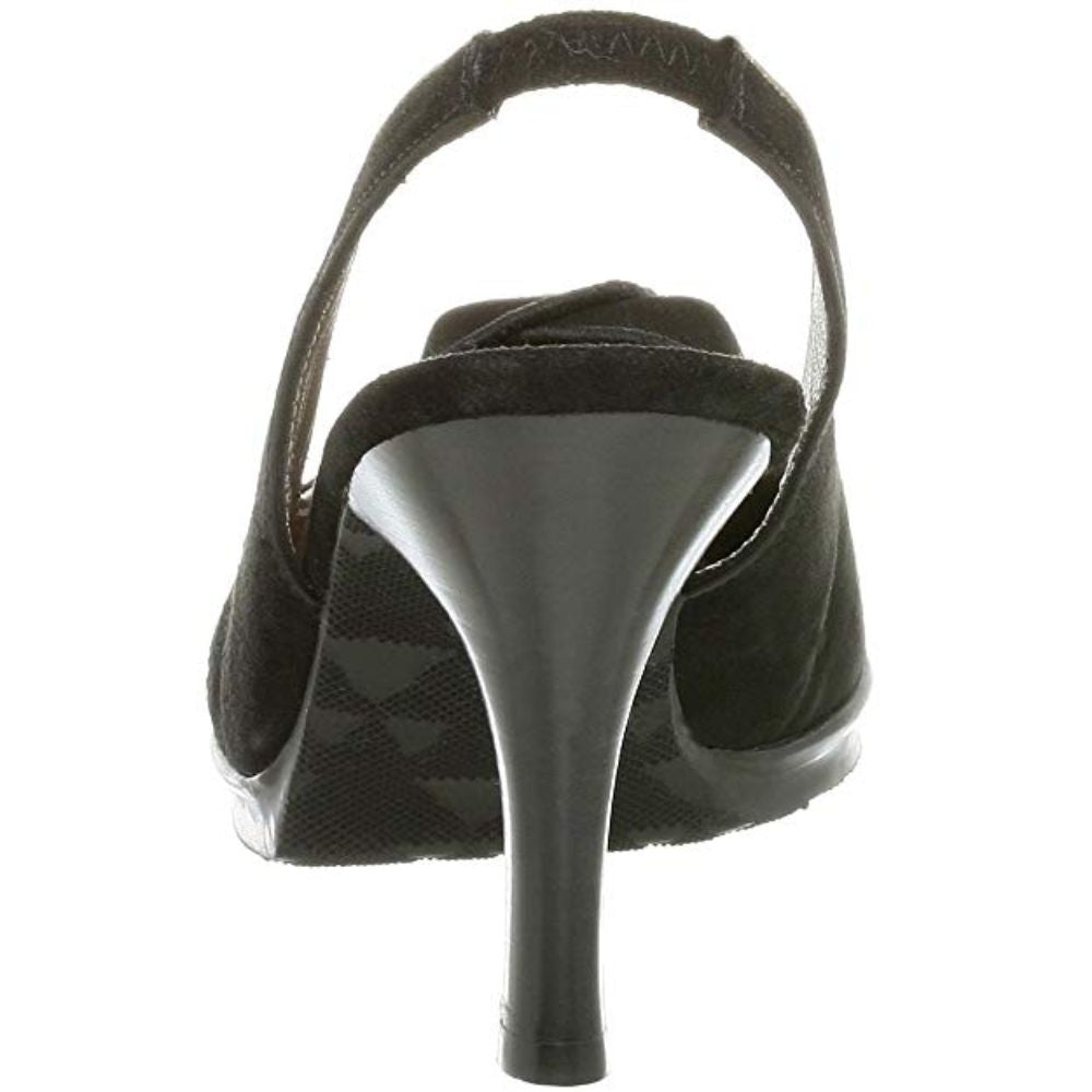 Nan Black Suede Dani Black Slingback Pumps