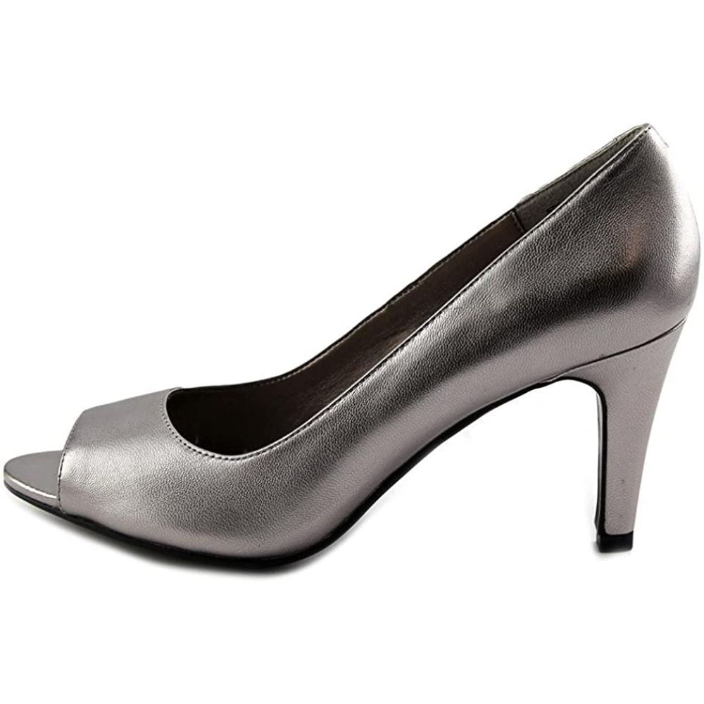 PeeptoePump Keimi Stone Leather Easy Spirit Pumps