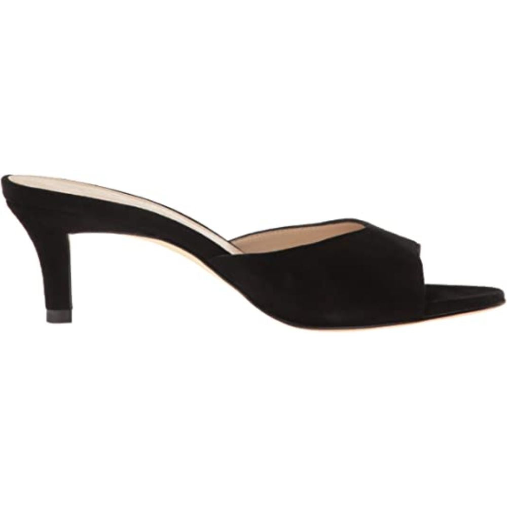 Bex Black Suede Pelle Moda Slide Sandals