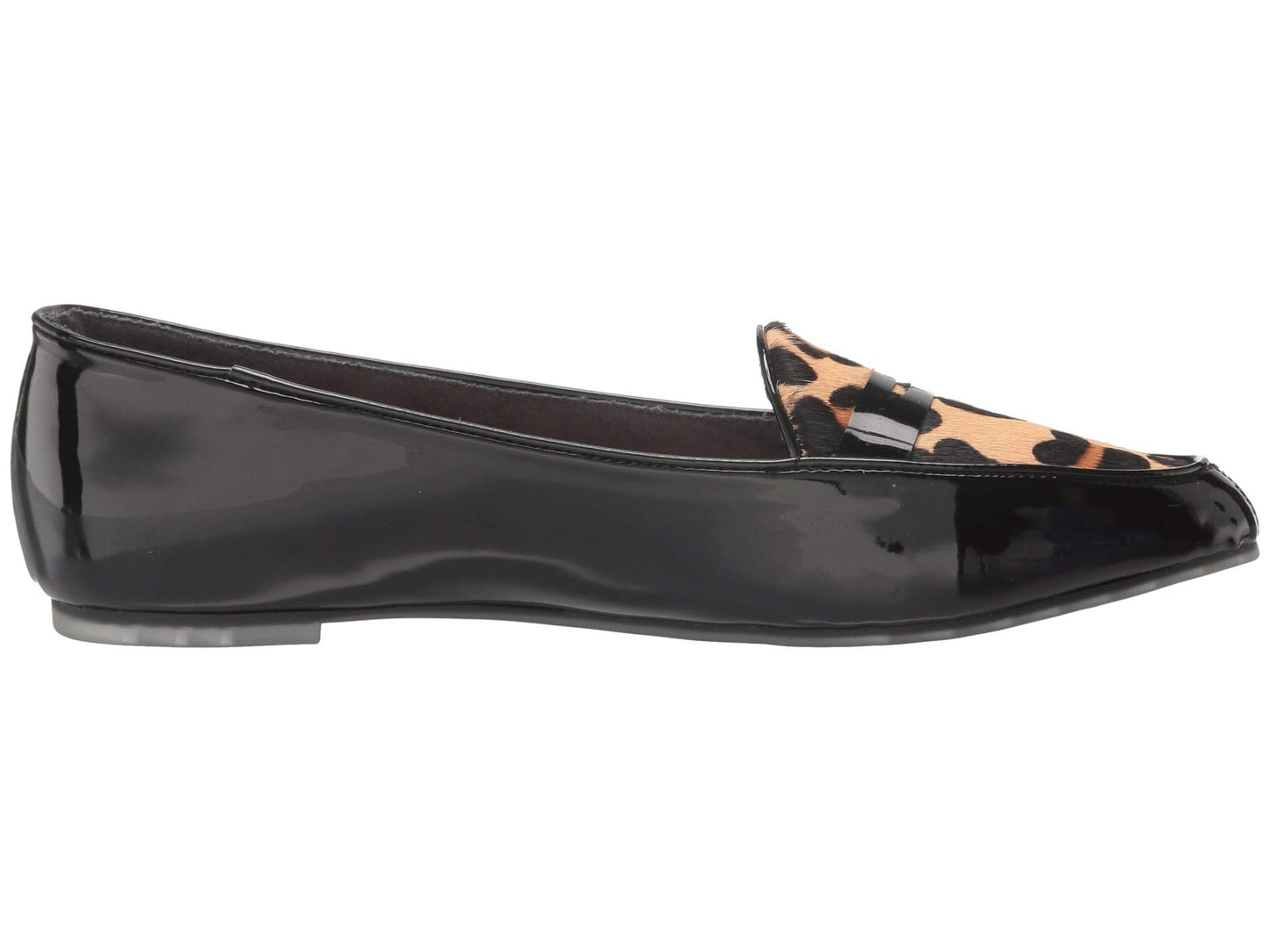 Addie Black Patent Jaguar Calf Hair Me Too Loafers
