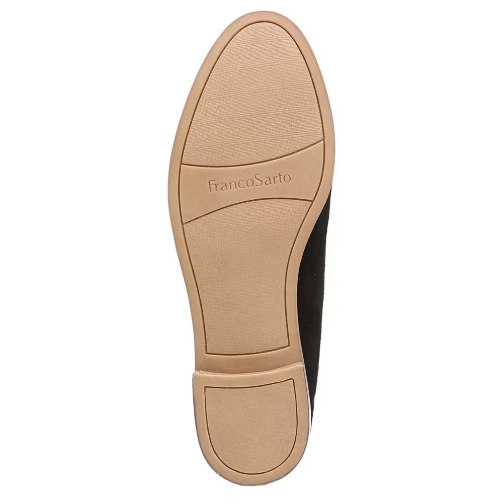 Haylee Black Suede Franco Sarto Loafers