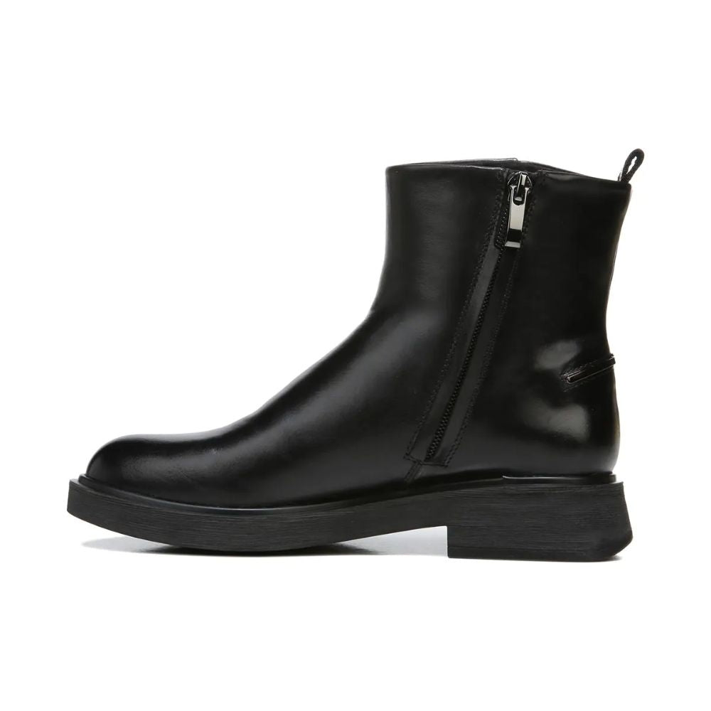Bealy Black Leather Franco Sarto Ankle Boots