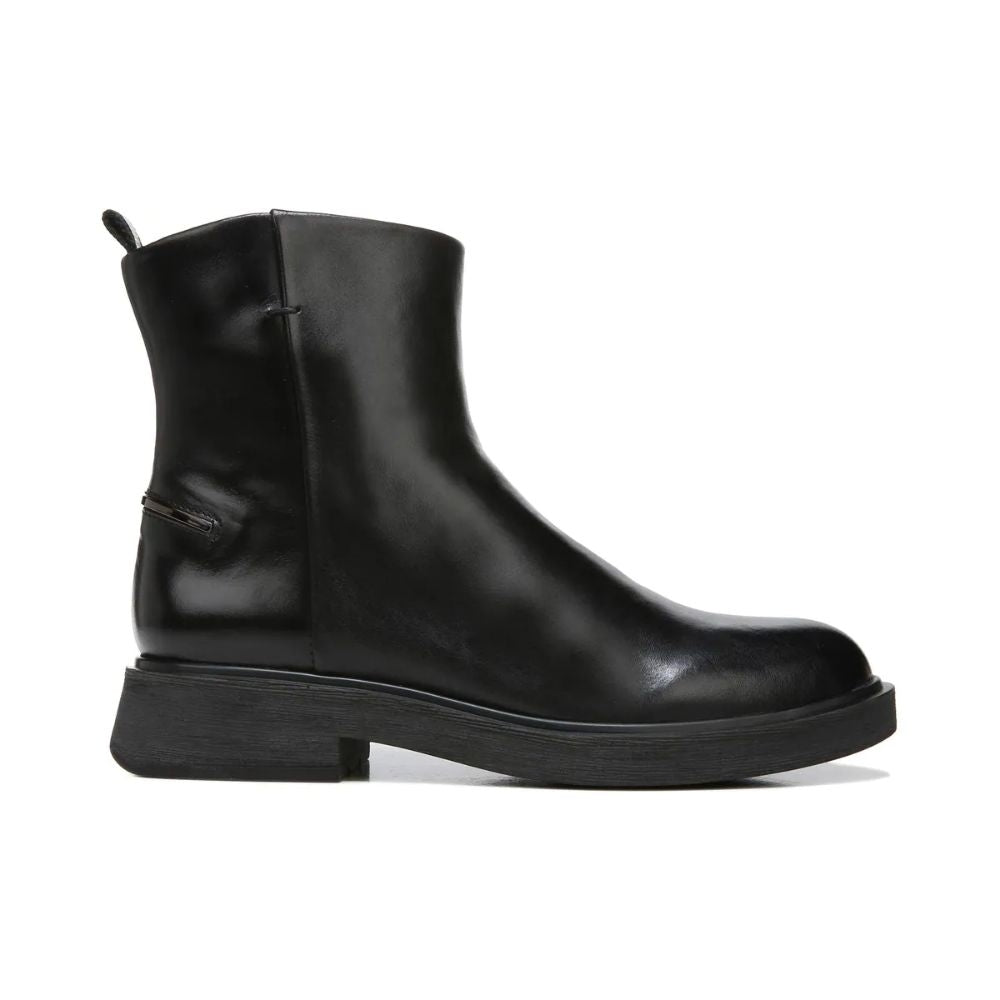 Bealy Black Leather Franco Sarto Ankle Boots
