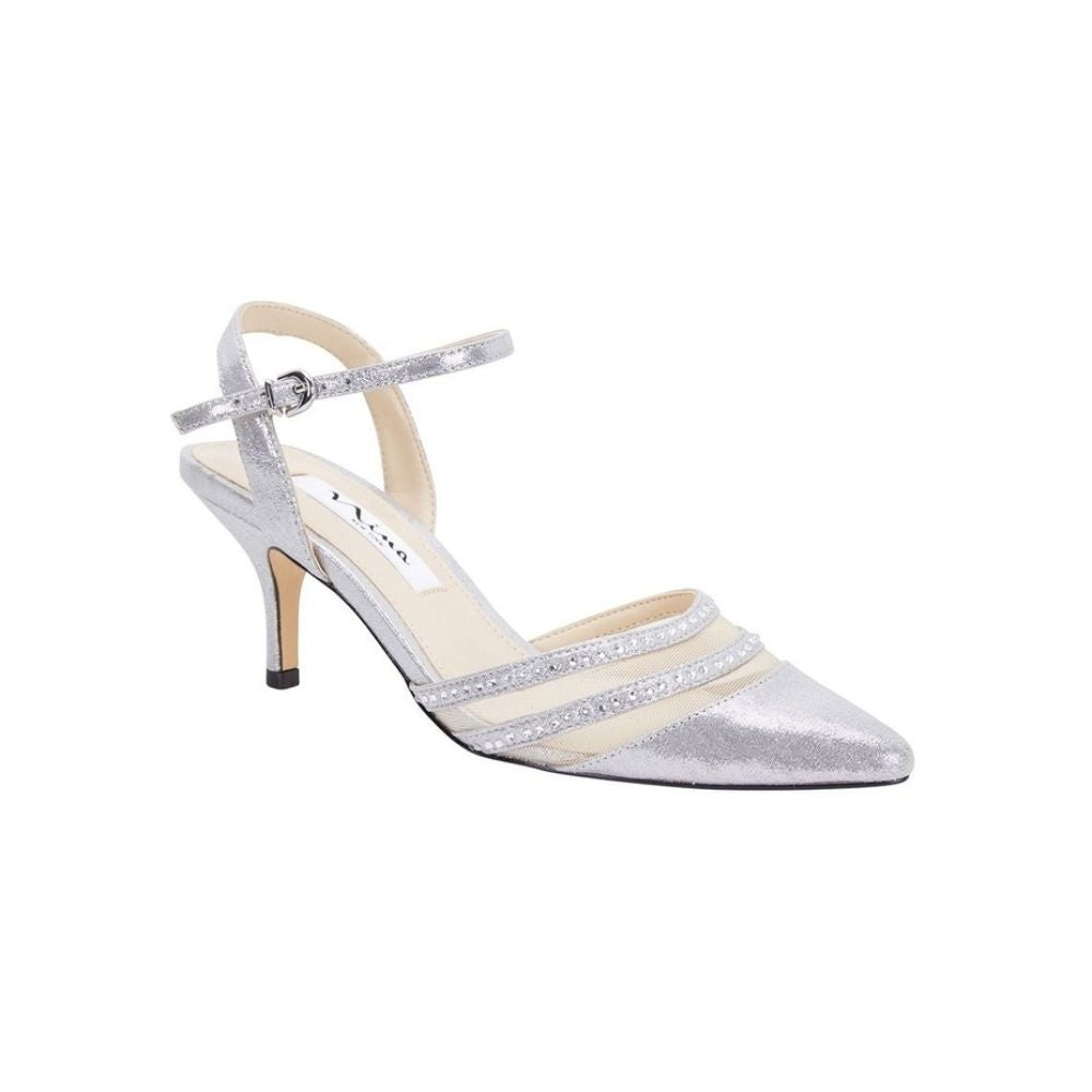 Belicia Dark Silver Nina Pumps