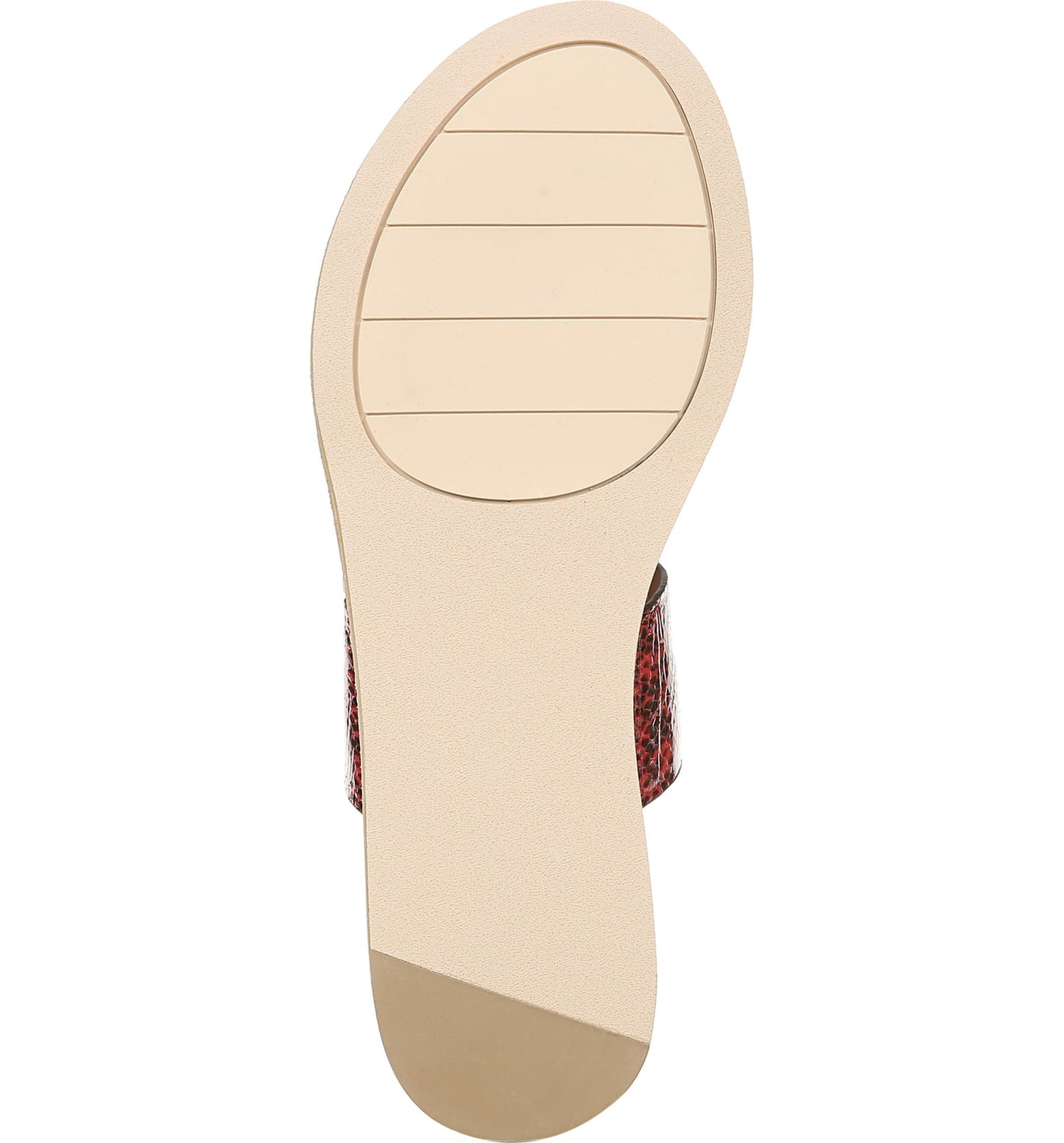 Leila Red Snake Franco Sarto Flat Sandal
