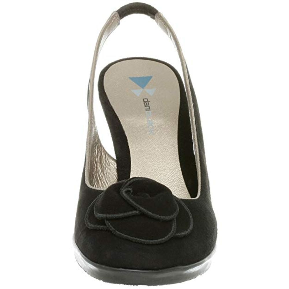 Nan Black Suede Dani Black Slingback Pumps