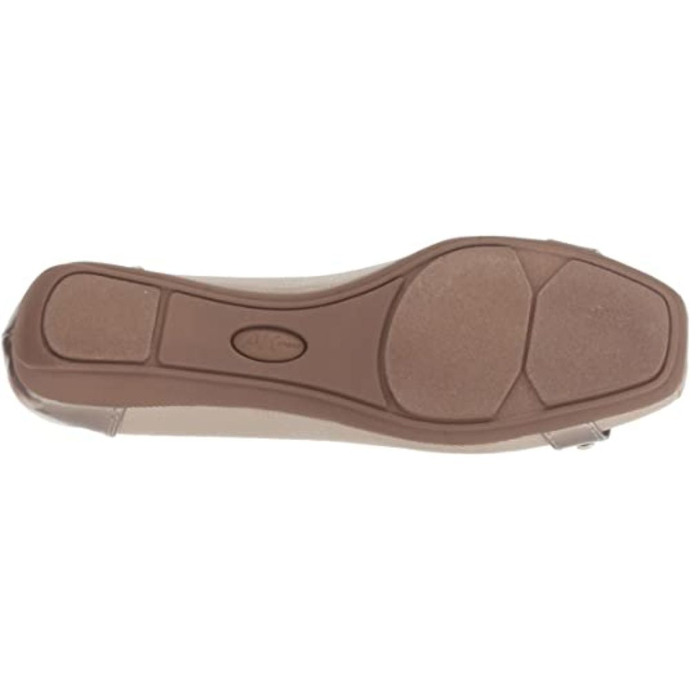 Umeko Medium Taupe Fabric Anne Klein Ballet Flats