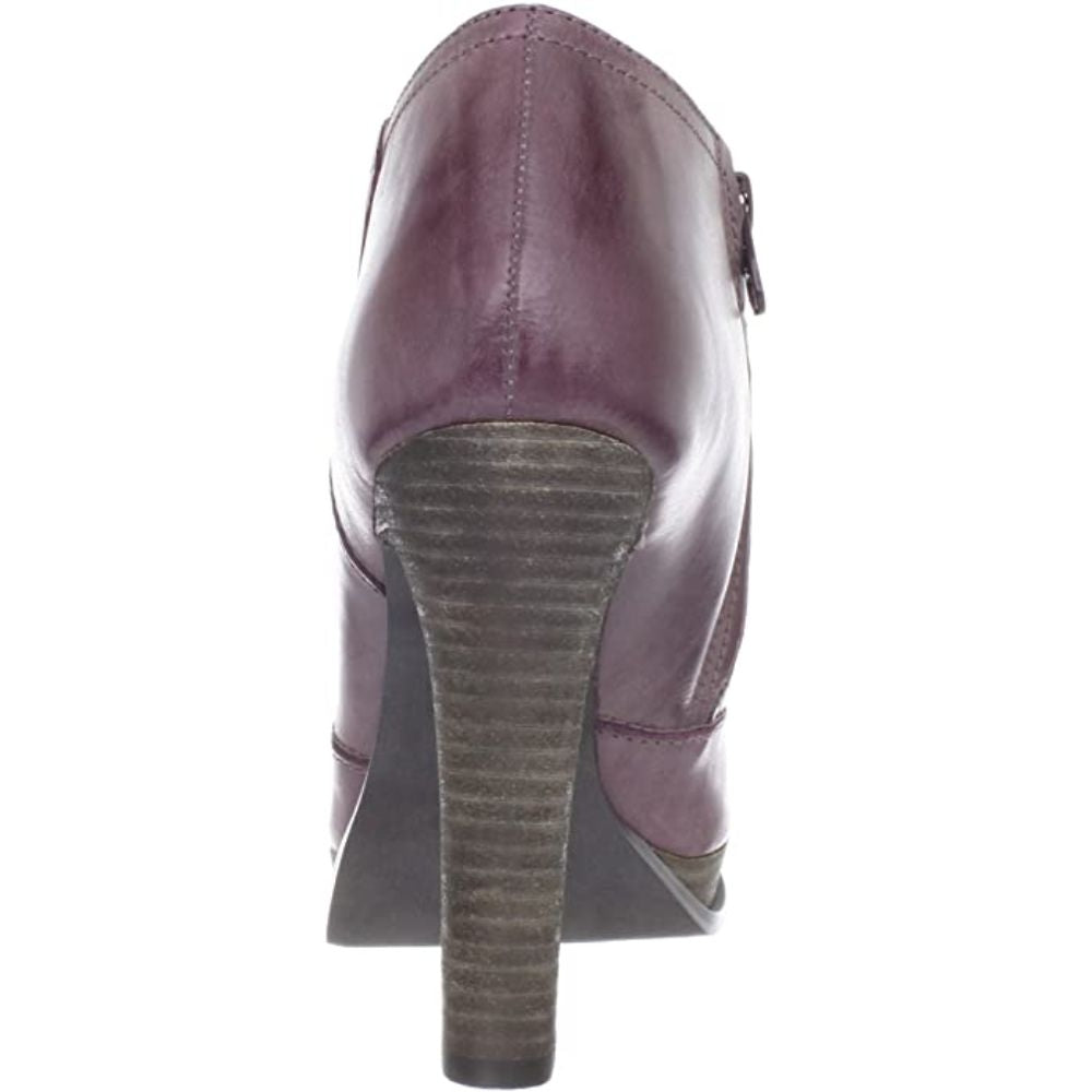 Tal Brush Off Leather Berry Calvin Klein Jeans Ankle Boots