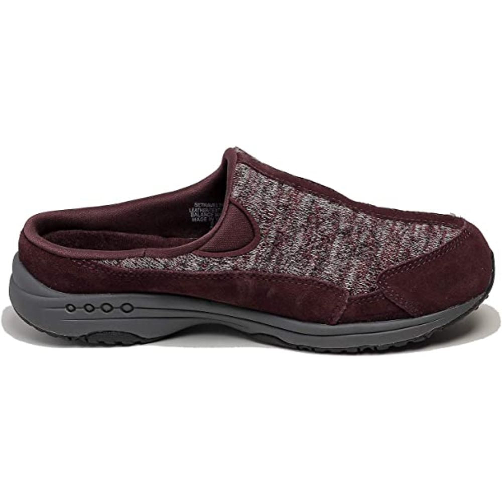 Traveltime 600 Dark Red 600 Fabric Easy Spirit Clog Mule