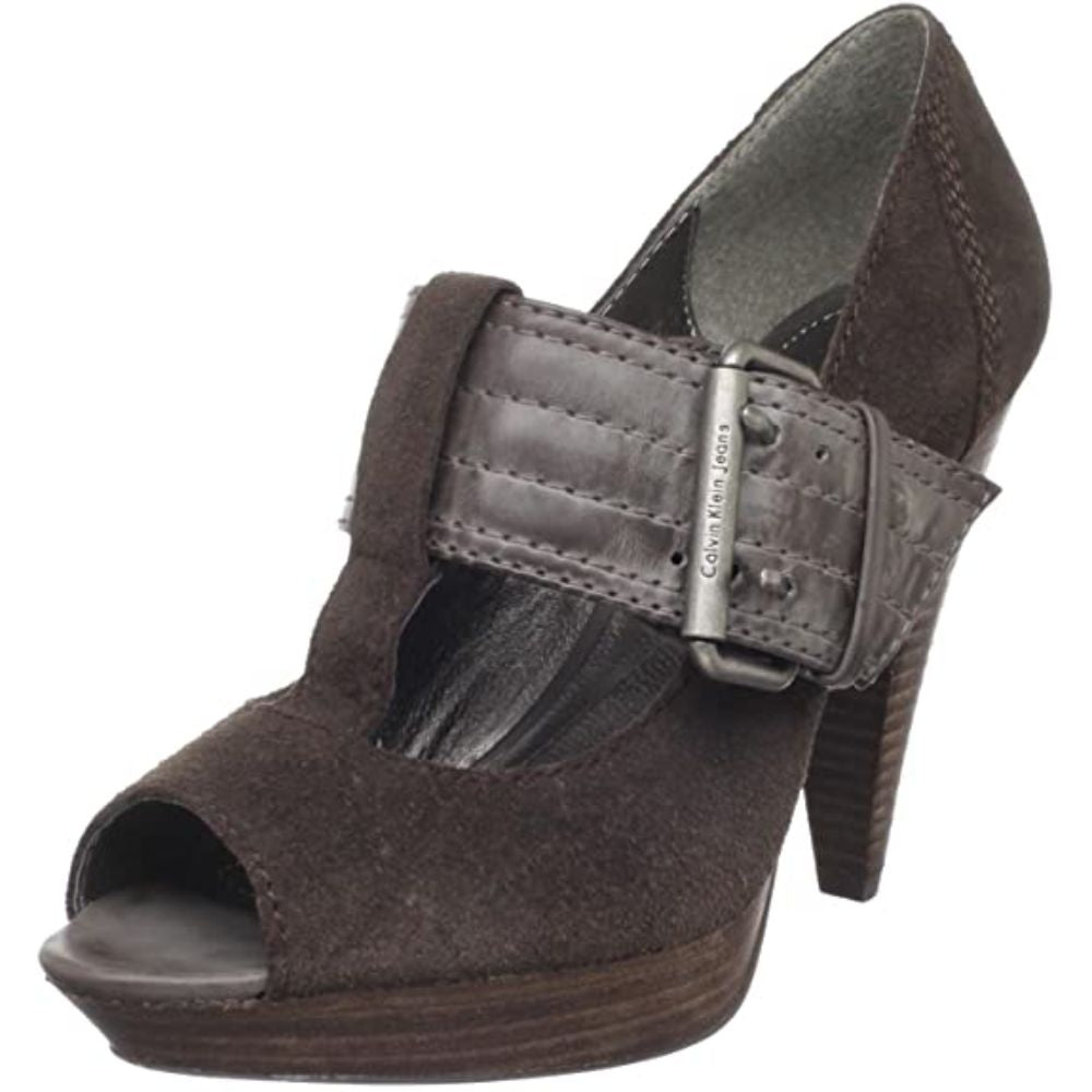 Pauline Dark Brown Suede Calvin Klein Jeans Pumps