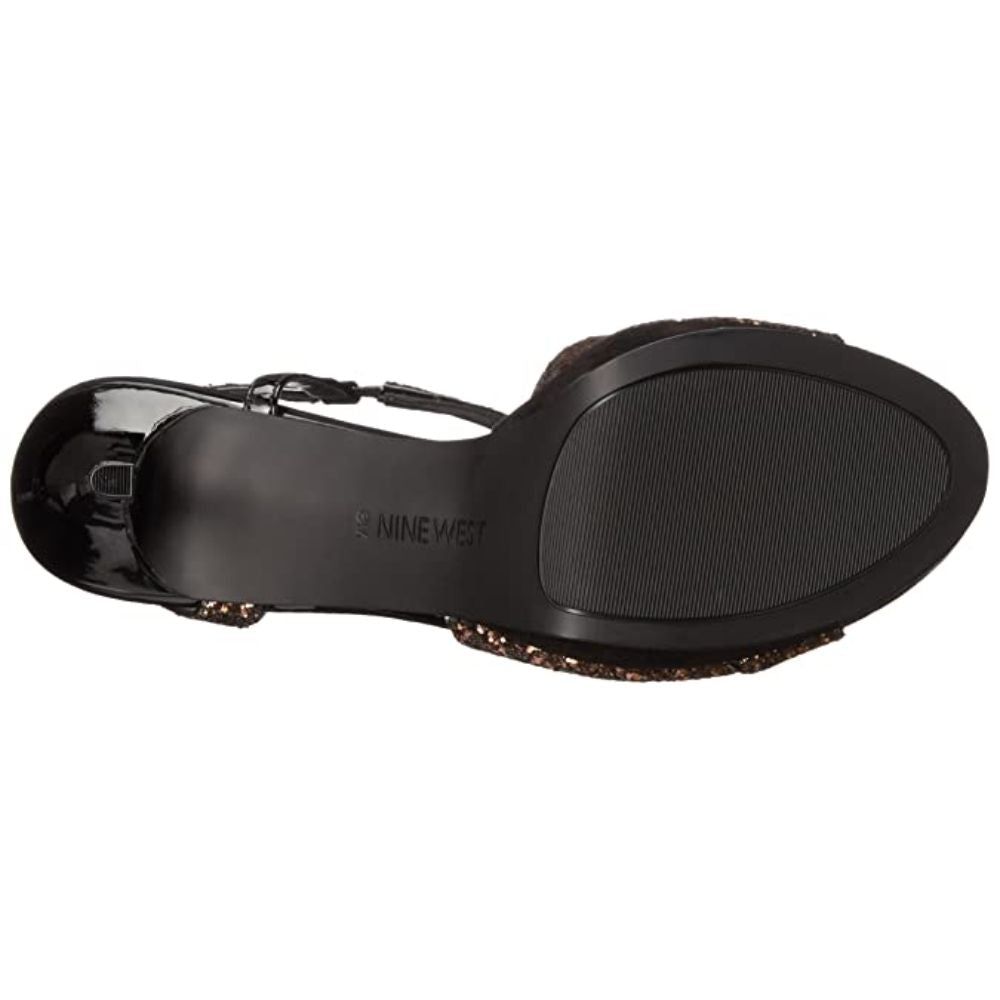 Sincity Bronze Black Nine West Platform Sandal