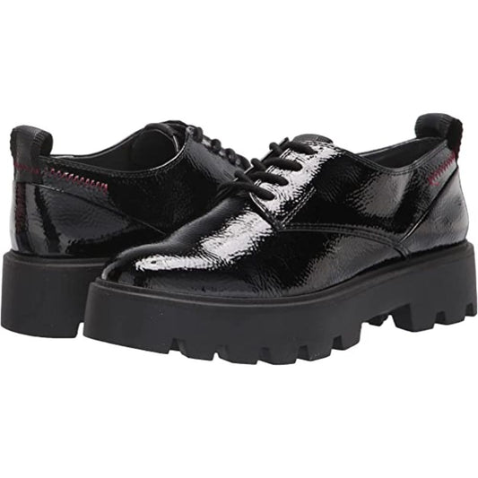 Balinlaced Black Patent Leather Franco Sarto Oxfords
