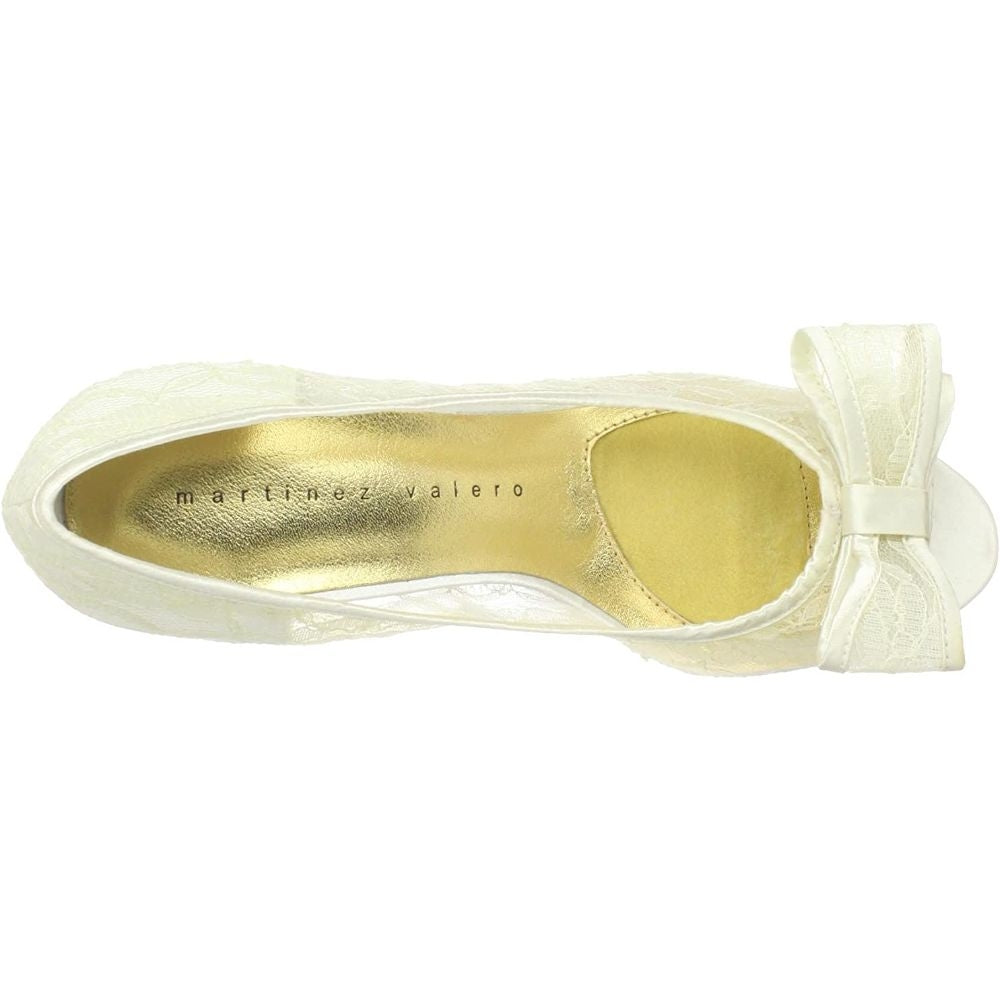Ursula Ivory Lace Martinez Valrero Pumps