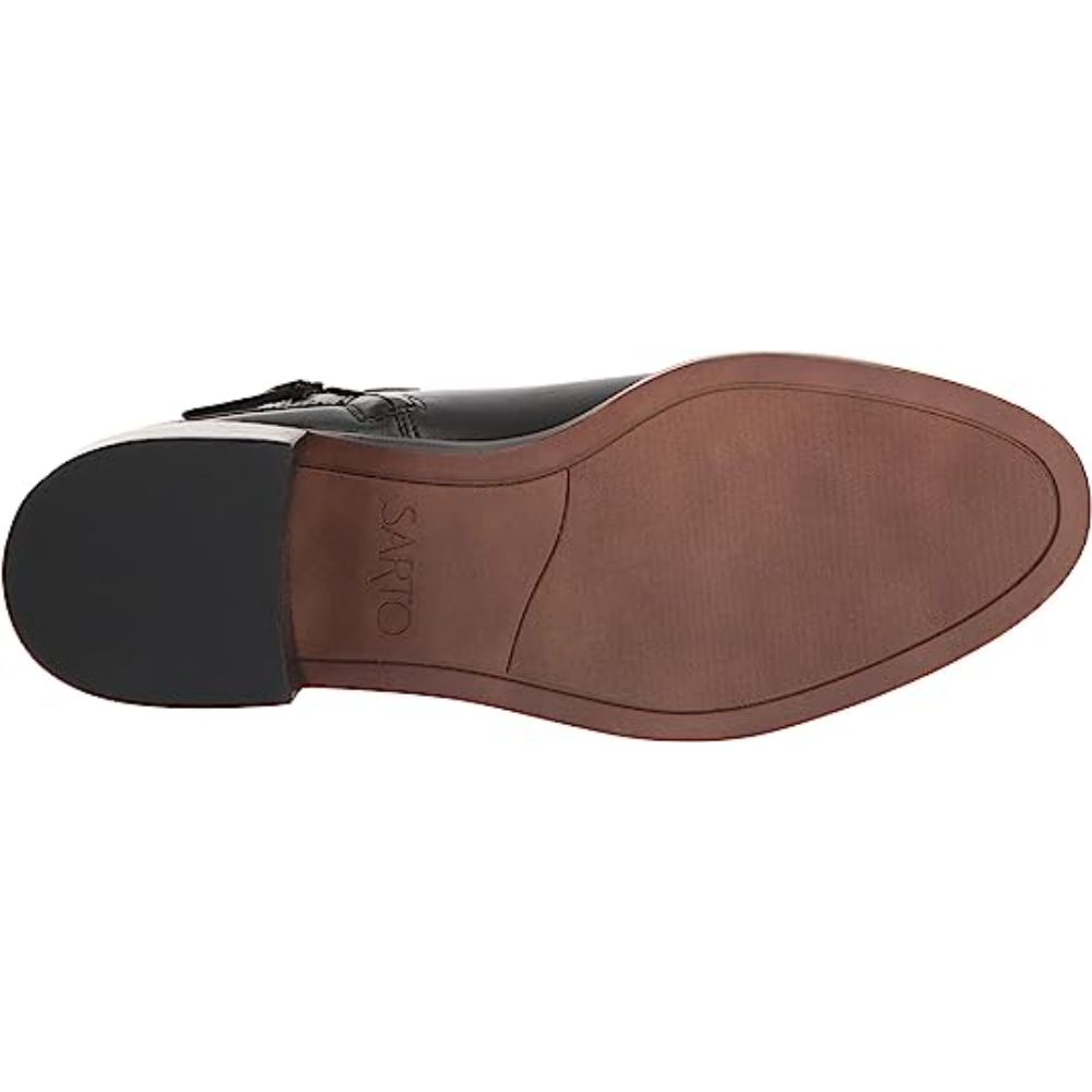 Colt Black Leather Franco Sarto Ankle Boots