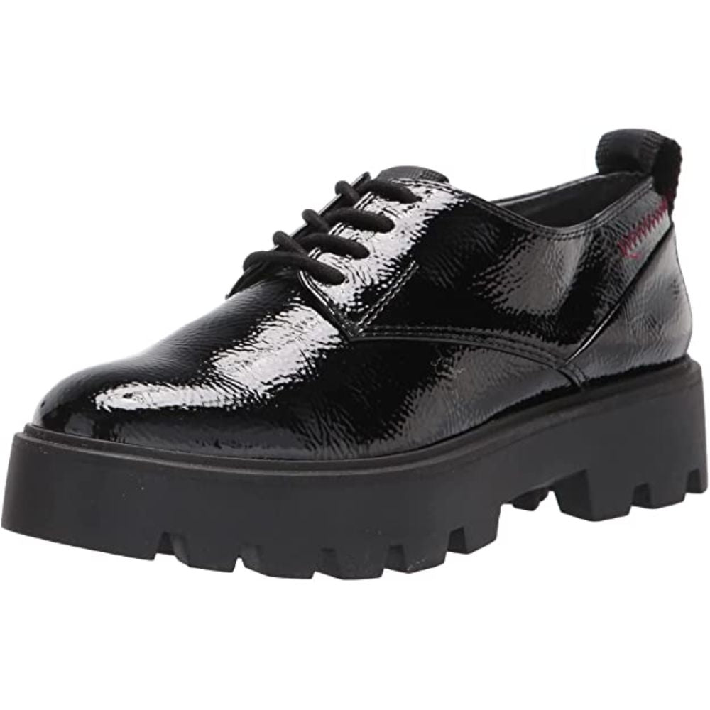 Balinlaced Black Patent Leather Franco Sarto Oxfords