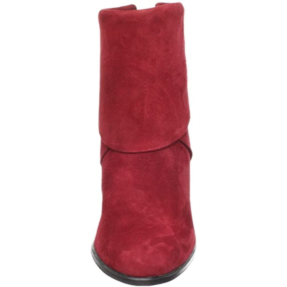 Angel Bordeaux Suede Amalfi Ankle Boots