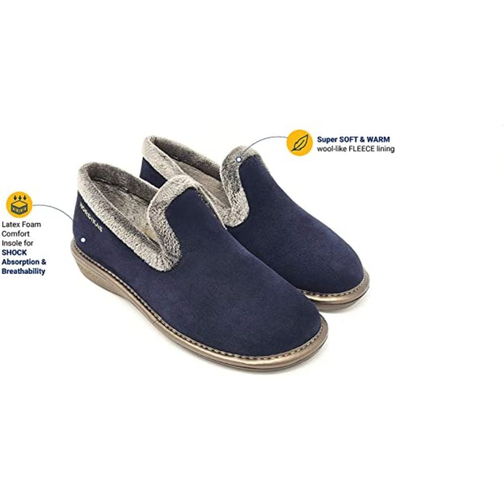 Afelpado Navy 304-80 Nordikas Comfy Slide Slippers